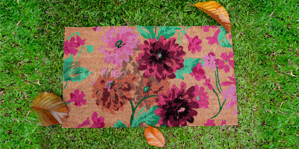 PVC Backed Printed Coir Mat